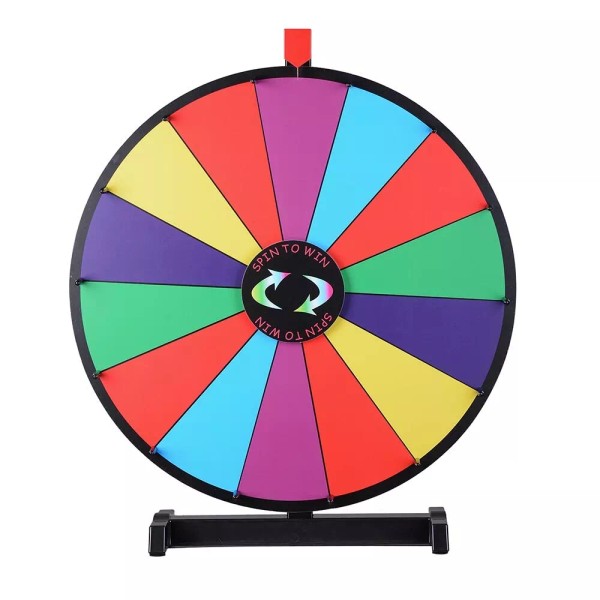 AplusChoice 24" Prize Wheel Fortune Spin Game Tabletop Kids Party