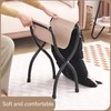 LITA Folding Upholstered Footrest Stool, Modern Small Portable Accent Ottoman