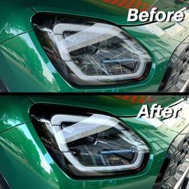 KUNGKIC for Mini Countryman U25 2025 2024 2023 Wide Headlight Protection Film TPU Scratch Guard Self-Healing Exterior Accessories Non-Yellowing (Transparent)