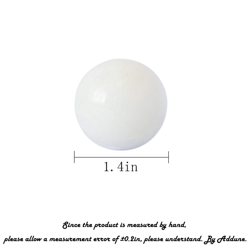 Addune White Baoding Balls Health Exercise Stress Hand Balls Marble