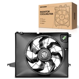 Torchbeam Engine Cooling Radiator Fan Assembly for Kia & Hyundai Models Sorento 2011 2012 2013, Santa Fe 2010-2012 Electric Radiator Cooling Fan Kit Replacement 621490