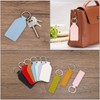 PATIKIL Sublimation Keychain Blanks, 6 Pack PU Leather Keychain Blanks