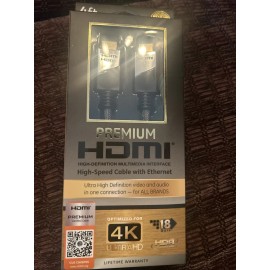 GE premium HDMI certified cable 4K 4FT