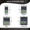 Allure Bedding 16 Inches 40 CM Extra Deep Fitted Sheets