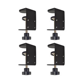 Jhanw Small C Clamps 2 Inch with 4 Small Holes in the Back, 4-Pack Adjustable Desk C-Clamp for Range 0.39"~2", Versatile Clamp for Brake, Parts Assembly, Fastening, Welding, Woodwork, Metal Work