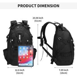 HUNTVP Military Backpack 30L Hiking Backpack Men's German Army Backpack 30L Tactical Backpack Waterproof Molle Daypack for Travel Outdoor Camping Hiking