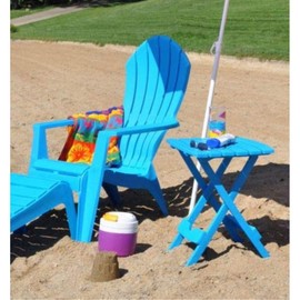 Adams Quik-Fold Side Table BRN