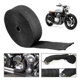 Unbranded Motorcycle Exhaust Thermal Tape Header Pipe Heat Wrap Thermal Protection 2" *10M
