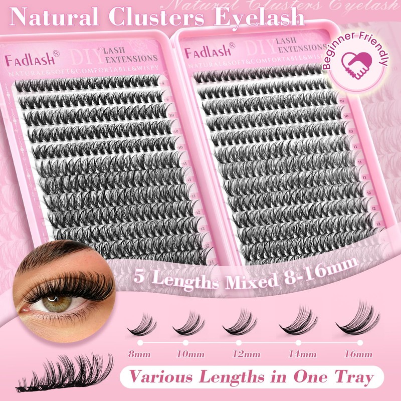 Lash Clusters 40D Wispy Eyelash Clusters D Curl Cluster Eyelash