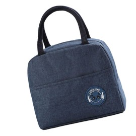 Lunch Box, Lunch Bag Cooler Leakproof Thermal Cooler High Capacity Food Handbags Case for Office Picnic Hiking Beach (Dark Blue)