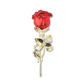Red Rose Brooch Pin Flower Brooches for Women Rose Flower Pin Safety Pins for Dresses Brooch Pins for Women Fashion Rose Brooches Accessories for Wedding Banquet Mother's Day Gifts