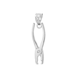 Claddagh Gold High Polish 925 Sterling Silver Pliers Charm Pendant