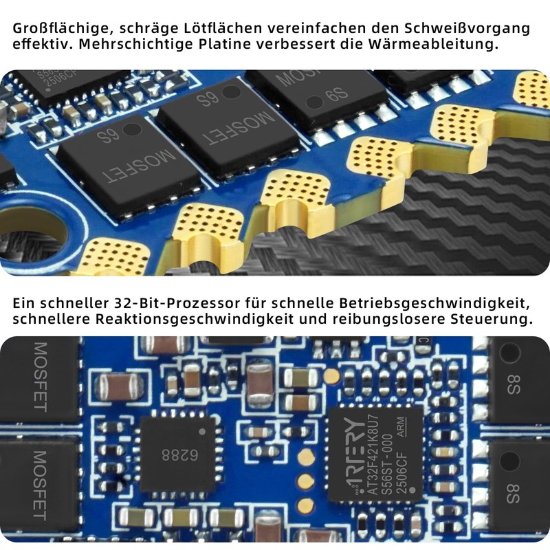 SQRC 4-in-1 ESC 70A Electronic Speed Controller 2-8S for FPV