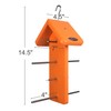 Kettle Moraine Recycled Double Oriole Orange Fruit Feeder