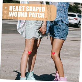 Healeved Heart Shaped Waterproof Boys and Girls 100 Pcs Patch for Wound Care