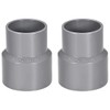 TOP-VIGOR 2Pcs PVC DWV Reducing Coupling, 40mm x 50mm Socket