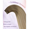 LaaVoo Weft Extensions Real Hair Ombre Blonde Sew-in Weft Real