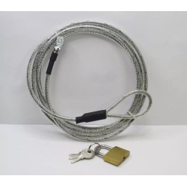 Unbranded UNIVERSAL CAR COVER SECURITY LOCK & CABLE (LOT OF 2)