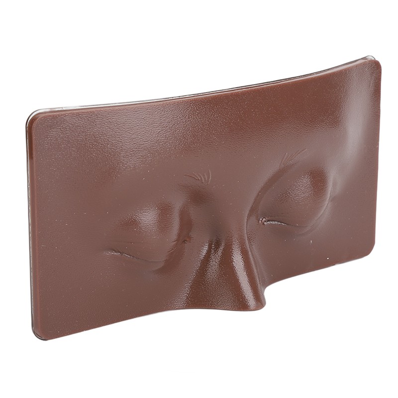 Eye Makeup Practice Board Closing Eyes Reusable Silicone Mannequin Face