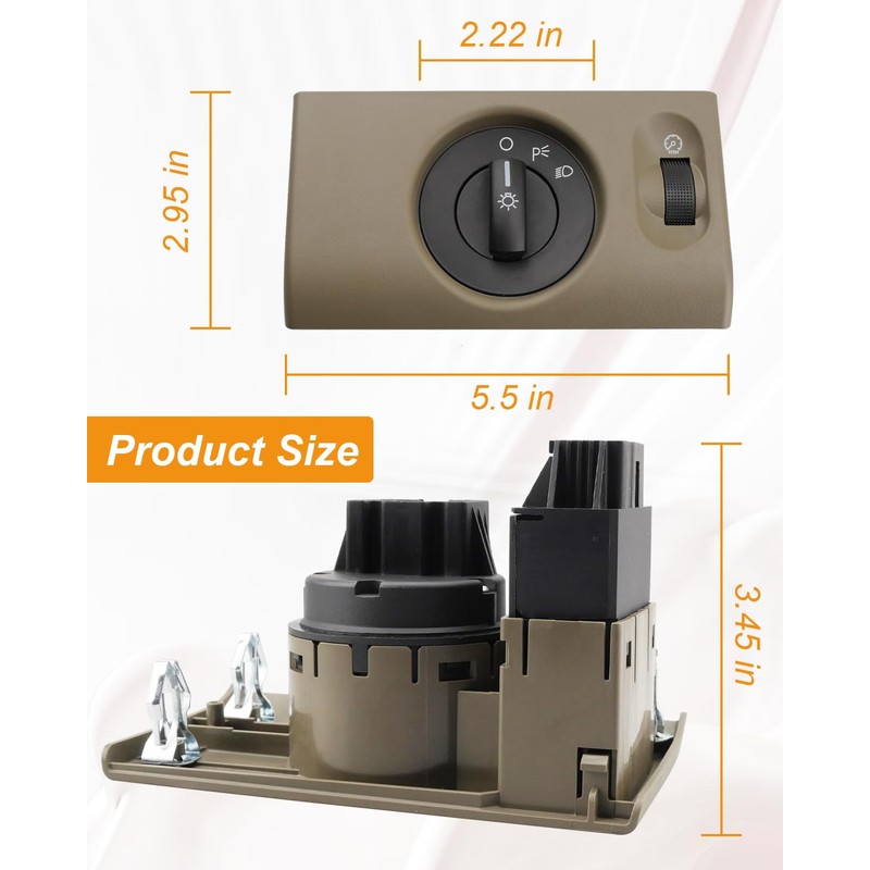JUWEVAZU Headlight Switch Fit for Ford F150 F-150 2004 2005