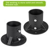 Insaga Chain Link Fence Post Floor Flanges, 3" Base Flange,