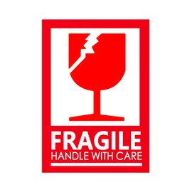 Fragile Packing Stickers,2x3 Inch Handle with Care Packaging Shipping Warning Labels for Small Business,Moving,300 Pcs