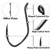 FishTrip Catfish Hooks Big River Hooks, 50pcs Live Cut Bait