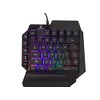 ELE GATE Teclado De Una Mano Gamer Luz RGB USB