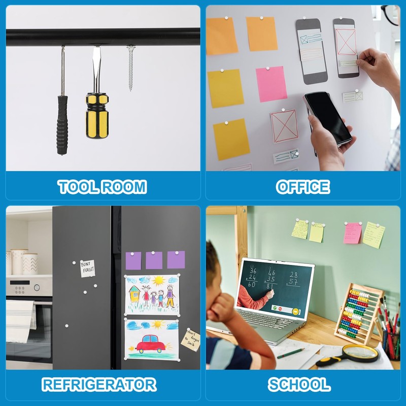 BEST CHOICE MAGNETS 1000 Pack Small Magnets, 3x1mm Refrigerator Magnets