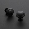 Ravinte 3 Pack Matte Black Cabinet Pulls 1-1/4 inch Kitchen