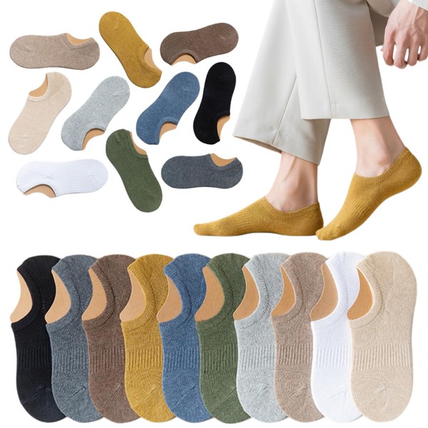 svlftecon No Show Athletic Cotton Socks 10 Pack Low Cut