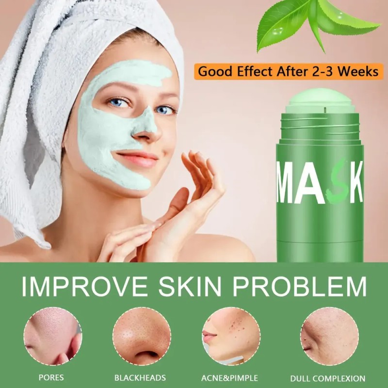 Mascarilla Facial En Barra De Té Verde For Eliminar