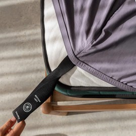 The Lad Collective 3.0 King Fitted Sheet - King Deep Pocket Bed Cover with EasyGrip™ Loop Straps, Durable Elastic & Temperature Regulating - Bamboo-Cotton Sheet- Yosemite [Charcoal]