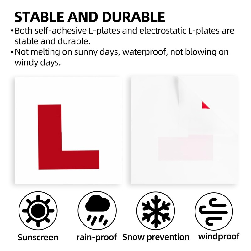 Aifrymne Learner Driver L Plate Kit