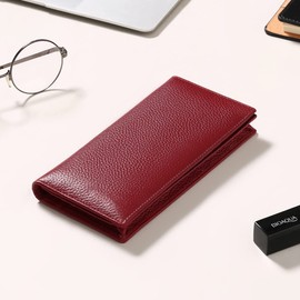 SENDEFN Leather Purses for Women, RFID Blocking Bifold Ladies Wallets, Ladies Purses with Multi Card Holder Clutch