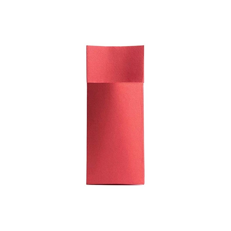 CHIC 50 Softpoint Cutlery Napkins, Cutlery Pockets, Red