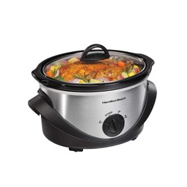 Hamilton Beach Olla de Cocción Lenta, 3.79 Litros, 4 Cuartos, Cerámica (33141)