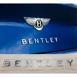BENTLEY BENTAYGA CHROME TRUNK LOGO / 3SA853675 GENUINE OEM