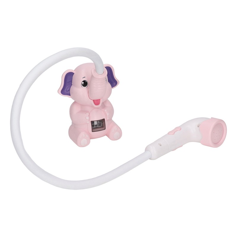 Baby Bath Shower Head with Thermometer Animal Shaped IPX7 Waterproof