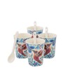Allen Designs Hummingbird 4 Cups & Spoons Set