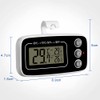 Vicloon Fridge Thermometer, Digital Freezer Thermometer with Hook, LCD Display,