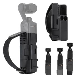 Ferbao Protection Frame Adapter Case for DJI Osmo Pocket 3,Portable Anti-Drop Hand Strap + Expansion Cold Shoe Mount Adapter for DJI Osmo Pocket 3