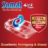 Somat Excellence Plus 4-in-1 Caps (50 Caps), Dishwasher Tablets in