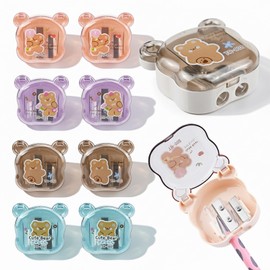 BieFuDan 8 PCS Cute Manual Pencil Sharpeners for No.2/Coloured/Art Pencils