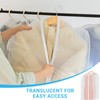 xiaoxiaozhijia Pack of 4 Garment Bags, Moth-Proof, 120 x 60