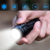 Rechargeable Flashlights Long Illuminating Distance 5 Level Adjustable DualSwitch USB