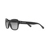 Coach HC8232 Sunglasses, Black/Dark Grey Gradient, 56 mm