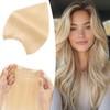 S-noilite Invisible Hair Extensions Human Hair Platinum Blonde Wire Extensions