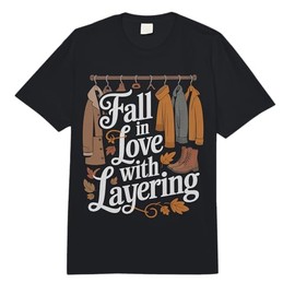 Fall in Love with Layering Autumn Coats Scarves Boots Comfort Colors Adult Heavyweight T-Shirt