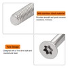 sourcing map M4-0.7x8mm Flat Head Torx Security Screws, 16Pcs 304
